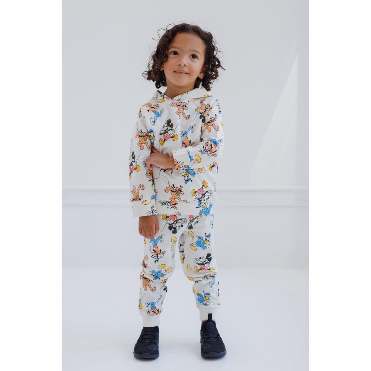 Disney Mickey Mouse Toddler Boys' Fleece 2-Piece Hoodie and Joggers Set - thumbnail 2