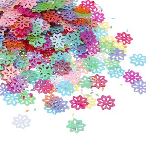 Unique Bargains Crafts DIY Celebration Flower Shape Mixed-color Sequins 2 Pcs of 30 Gram - 1 of 4