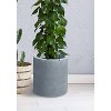 Rosemead Home & Garden, Inc. 9.8" Wide Elegant Indoor/Outdoor Lightweight Concrete/Fiberglass Planter Charcoal Gray - 3 of 4