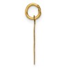 Black Bow Jewelry 14k Yellow Gold Graduation Day Engravable Charm or Pendant, 15mm - 2 of 4