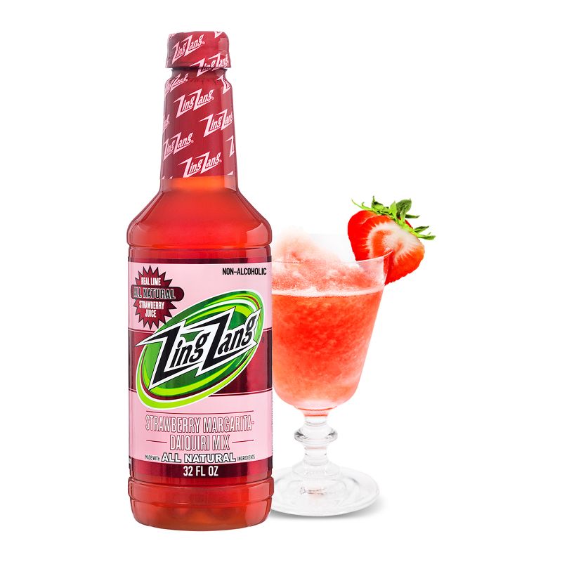 Zing Zang Strawberry Margarita Daiquiri Mix - 32 fl oz Bottle, 1 of 13