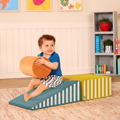 B. toys Modular Foam Shapes Playset with Ramp- Wonder Shapes Balance Board