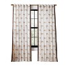 50"x84" Rochelle Porter 50"x84" Jaguars Pole Top Curtain Ivory - 2 of 4