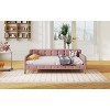 NicBex Twin/Full Size Daybed, Upholstered Day Bed with 4 Support Legs, Velet Sofa Bed with Tufted Button Back - 3 of 4