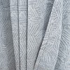 RT Designer Collection Wilton Jacquard Grommet Luxurious Modern Design Curtain Panel 54" x 84" Charcoal - 3 of 4