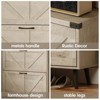 Narrow Slim Freestanding Rack Cabinet, Shoe Organizer Cabinet for Entryway - 3 of 4