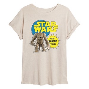 Women's - Star Wars - Rancor Action Figure Oversized Graphic T-Shirt - 1 of 4