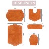 Waterford Tufted Bath Rug, Extra Soft and Absorbent, Non-Slip Plush Bath Carpet, Machine Wash, Bathroom bath rug, 5 Pcs Set with Lid Cover, Terracotta - 3 of 4