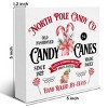 Candy Christmas Decorations Farmhouse Candy Cane Christmas Wooden Box Sign - 3 of 4