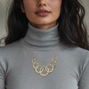 Ross-Simons Italian 18kt Gold Over Sterling Graduated Multi-Circle Necklace Size 18 - 2 of 3