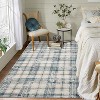 2'x6' Area Rug for Living Room, Machine Washable Non-Slip Vintage Style, Stain Resistant Mat for Dining, Nursery, Office, Entrance, Kitchen, Red - 2 of 4