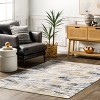 Nuloom Daveign Abstract Lines Pet Friendly Machine Washable Area Rug, 5' 3" x 7' 6", Light Beige - 2 of 4