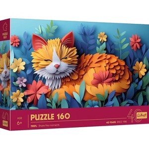 Trefl Kids 40th Anniversary Little Cat 160 Piece Paper Art Puzzle - 1 of 3