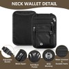 Generic Travel Neck Wallet, RFID Blocking Passport Holder, Security Passport Travel Wallet - 4 of 4