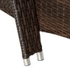 Resenkos Chaise Lounge Chair Set, Outdoor Sectional Furniture, PE Rattan, Gray - 4 of 4