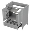30" Bathroom Floor Storage Cabinet, Bathroom Vanity With Doors, Drawers, Adjustable Shelf Bathroom Cabinet - 3 of 4