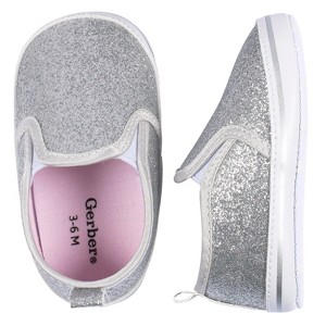 Gerber Baby Girls' Soft Sole Slip-On Sneakers, Pink - 1 of 4
