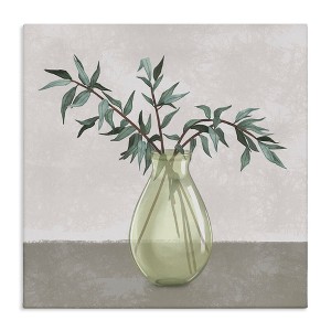 Stupell Industries Vase And Plant Neutral Grey Design, 17" x 17" - 1 of 4