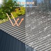 Acekool Large Metal Storage Shed, Outdoor Tool Shed, Lockable Doors, Vents, Sloped Roof - 4 of 4