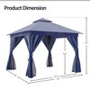 LAUSAINT HOME 10'X10' Patio Steel Gazebo - 4 of 4