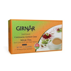 Girnar Cardamom Saffron Chai ( Tea ) 10 Sachets - Girnar Tea - 1 of 4