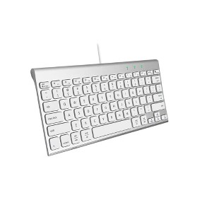 Evo Bytes White Wired Keyboard For Mac Devices - 1 of 4