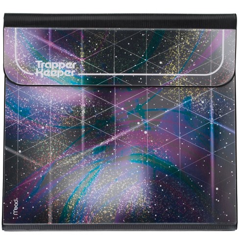 Mead 1" Round Ring Trapper Keeper Binder Glitter Galaxy - image 1 of 4