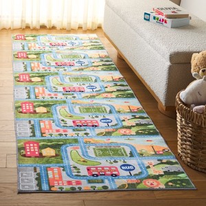 Santa Monica Kids SMK134  Machine Washable Skid-Resistant Power Loomed Indoor Rugs - Safavieh Kids - 1 of 2