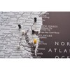 Home Magnetics Standard Modern US Map - Black/Distressed - 3 of 4