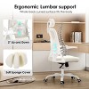 GlasFlength Task and Office Chairs with Support Armrest，Ergonomic, Adjustable，Computer Chair and Gaming Chair, White, 23.43"*17.72"*56.29" - 3 of 4