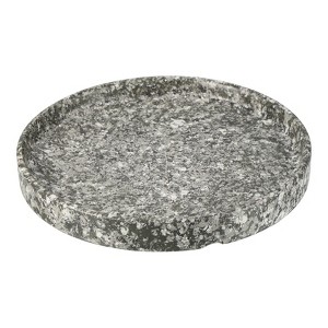 Unique Bargains Indoor Outdoor Ceramic Round Flower Plant Pot Saucer Tray Marble-Color - 1 of 4