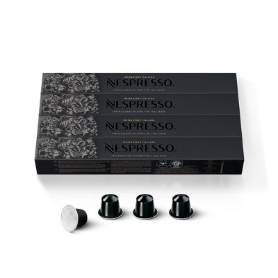 Nespresso Original Ristretto Italiano Capsules Dark Roast - 50ct : Target
