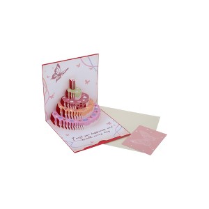 Unique Bargains Greeting Card Multicolored 6.1"x6.1"x0.4" 1 Pc - 1 of 4