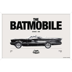 Trends International DC Comics Batman: 85th Anniversary - The Batmobile 1966 Framed Wall Poster Prints - 1 of 4