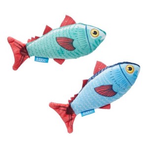 Bark Blue/Red Plush Mike & Mike The Trout Twins Dog Toy 2 pk (Case of 3) - 1 of 1