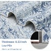 Washable Area Rugs for Living Room, Soft Vintage Damask Distressed Bedroom Rug Foldable Low Pile Indoor Floor Carpet, Boho Non-Slip Throw Rugs - 4 of 4