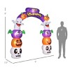 Syemin Inflatable Holiday Decorations Inflatable Halloween Archway with Pumpkin Skulls Ghosts Bats Archway Beams, Multicolored, 106.3"*27.4"*94.5" - 3 of 4