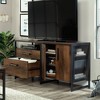 Sauder Briarbrook Credenza: Entertainment Cabinet, Adjustable Shelves, 60" TV Capacity, Barrel Oak - 3 of 4