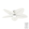 Hunter 52" Tropic View Ceiling Fan Matte White with Light Kit - Energy Efficient DC Motor for Indoor & Damp Rated Outdoor Use - 4 of 4