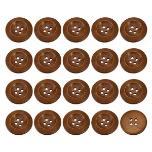 Unique Bargains Wooden DIY Craft Clothing Sewing Buttons 50 Pcs - 1 of 4