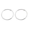 Unique Bargains Book Office Metal Loose Leaf Binder Hinge Snap Ring 6 Pcs 1.6" Inner Dia - 3 of 4
