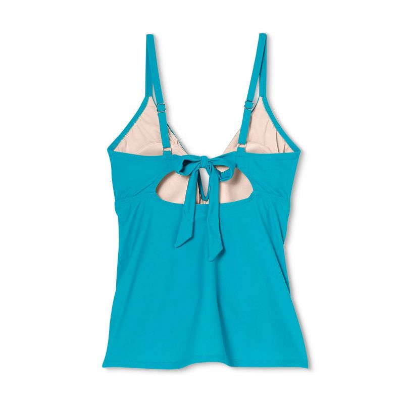 V-Wire Maternity Tankini Top - Isabel Maternity by Ingrid & Isabel™ Blue, 2 of 3