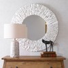 Uttermost Teak Branch White Round Mirror - 2 of 4