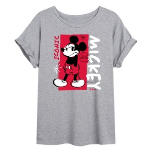 Women's - Disney - Mickey Iconic Oversized Graphic T-Shirt - 1 of 4