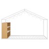 Whisen Full Size Metal House Bed with Built-In Shelves and Dreamy LED Lighting , A Better Sleeping Environment - 4 of 4