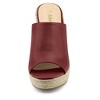 Allegra K Women's Open Toe Padded Insole Slip-on Platform Espadrille Sandals - 2 of 4