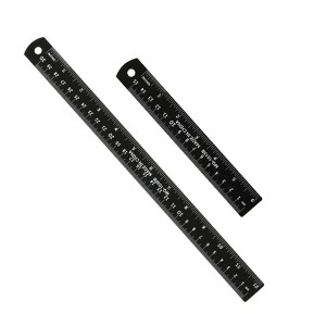 Unique Bargains Aluminum Alloy Rulers with Centimeters Millimeters Inches and Conversion Table - 1 of 4