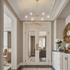 28 in. Gold 6-Light Farmhouse Rustic Candle Ceiling Chandelier, Adjustable Height for Dining Room Living Room and Foyer - 4 of 4