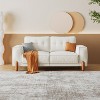 NicBex Upholstered Loveseat Sofa Mid-Century Modern 2 Seater Sofa Couch with Tufted Backrest and 4 Wood Legs for Living Room,Bedroom - 2 of 4