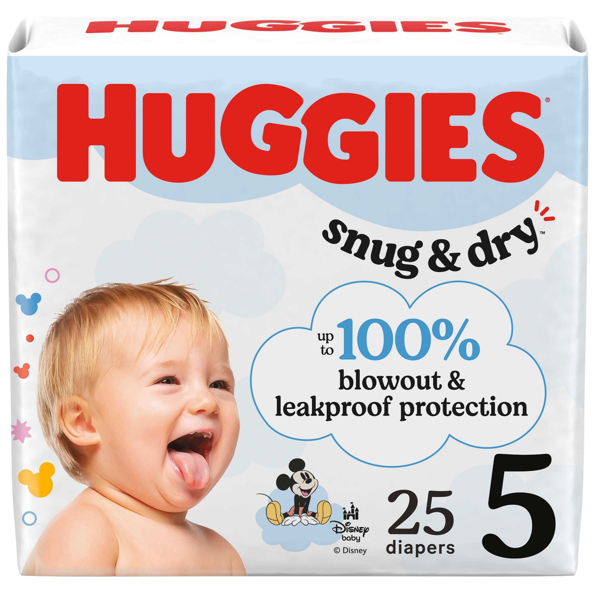 Huggies Snug & Dry Disposable Diapers - Size 5 - 25ct